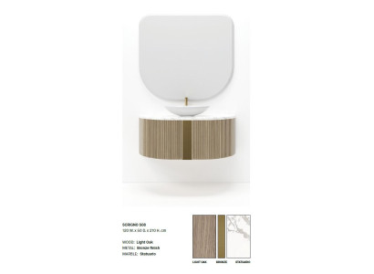Badezimmer Waschbecken braun Badezimmerarmaturen Badezimmermöbel Italien Stil