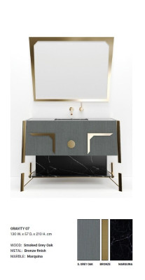 Grau Badezimmerschrank Badezimmermöbel Regal Badezimmerschrank Holzregale Möbel