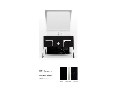 Schwarzer Badezimmerschrank Badezimmermöbel Regal Badezimmerschrank Neu