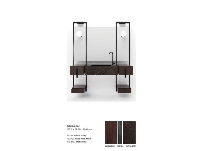 Braun Badezimmer Waschbecken Armaturen Badezimmer Möbel Italien Stil Neu