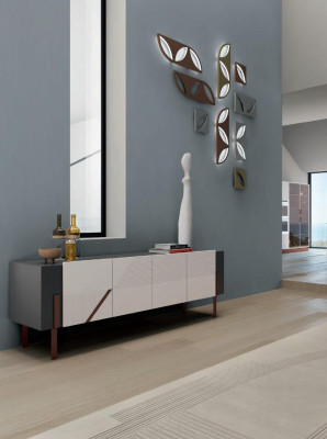 Esstisch 8 Stühle Sideboard Esszimmer Italienische Möbel Bizzotto Set 10 tlg.