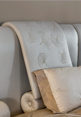 Schlafzimmer Bett Nachttisch mit Schubladen Möbel Italienische Einrichtung 3tlg