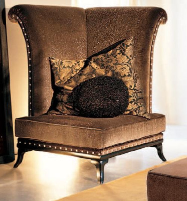 Wohnzimmer moderne Stil Wohnzimmer Wohnwand 3tlg Hocker 2 Sessel Möbel Italien