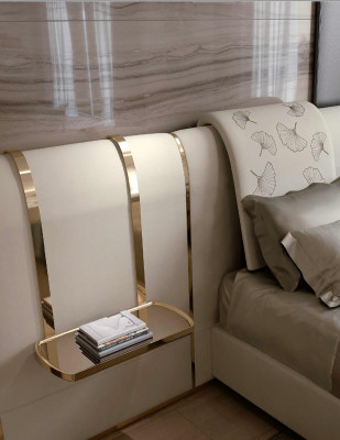 Luxus Schlafzimmer Bett Doppelbett Möbel Designs Italien Bizzotto Betten Polster