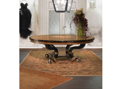 Esszimmer Tische Runde Möbel Esstisch Luxus Rund Tisch Massiv Holz Italien Neu