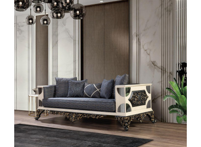 Luxus Sofa 3-Sitzer Stof Wohnzimmer Klassisch Design Sofas Polster Couchen Neu