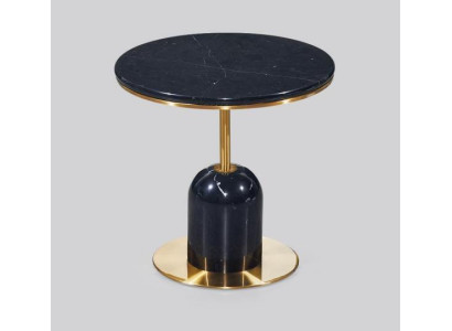 Runder Wohnzimmer Beistelltisch Schwarzer Sofatisch Luxus Couchtisch Tisch