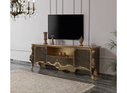 Sideboard Lowboard TV Ständer RTV Holz Braun Wohnzimmer Tisch Luxus
