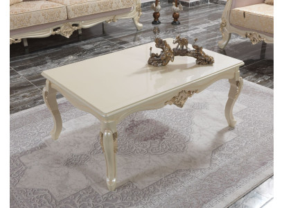 Couchtisch Wohnzimmertisch Beistelltisch Konsolen Beige Holz Tisch