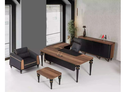 Luxus Schreibtisch Büro Set 4 tlg. Schrank Tisch Schreibtisch Couchtisch 3tlg