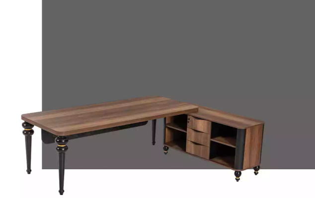 Luxus Schreibtisch Büro Set 4 tlg. Schrank Tisch Schreibtisch Couchtisch 3tlg
