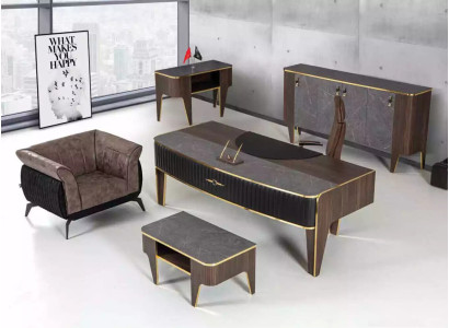 Luxus Schreibtisch Büro Set 4 tlg. Schrank Tisch Schreibtisch Couchtisch 4tlg