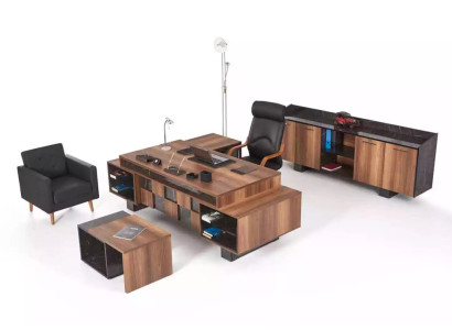 Komplettes Büromöbel Set Arbeitszimmer Eckschreibtisch Büroschrank Neu