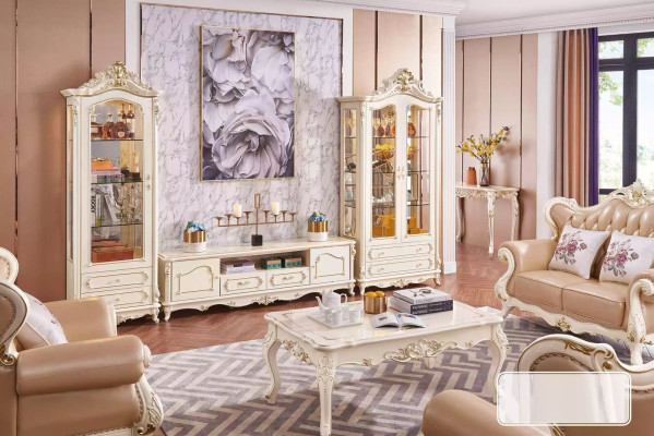 Couchtisch im Wohnzimmer schickes Design schicke Möbel neuer Luxus