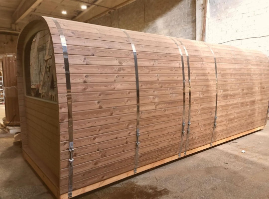 Holzsauna Außensauna Holz Kiefernholz Saunahaus Sauna Häuschen Haus