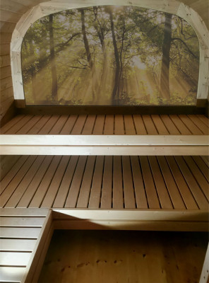 Holzsauna Außensauna Holz Kiefernholz Saunahaus Sauna Häuschen Haus
