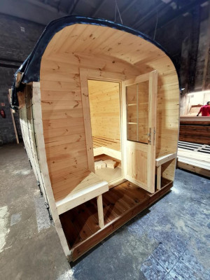 Sauna Holz Trockensauna Garten Holzsauna Outdoor Saunas 300x230x270