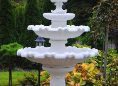 Zierbrunnen Springbrunnen Skulptur Brunnen Deko Garten Fontaine Teich 187cm Neu