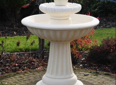Zierbrunnen Springbrunnen 136cm Skulptur Brunnen Deko Garten Fontaine Teich Neu