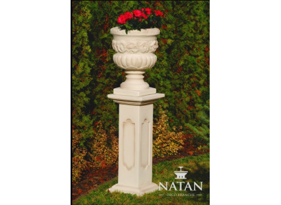Blumenkorb Kasten Blumen Vase Gefäss Garten Terrasse Dekoration Statue Figuren