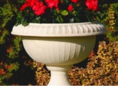 Blumenkorb Blumenkasten Blumen Gefäss Garten Terrasse Dekoration Statue Figuren