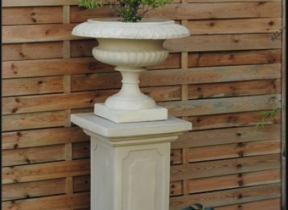 Blumenkorb Blumen Vase Gefäss Garten Kasten Terrasse Dekoration Statue Figuren