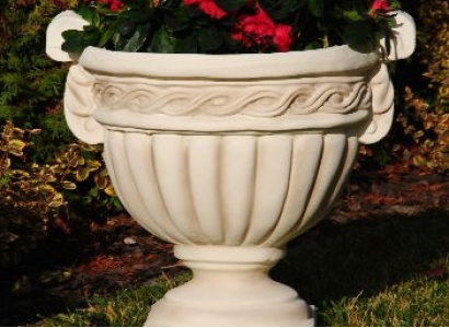 Blumenkorb Blumen Vase Gefäss Garten Terrasse Dekoration Statue Figuren Alma