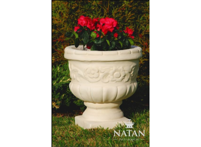 Blumenkorb Blumen Vase Gefäss Garten Terrasse Dekoration Statue Figuren Kasten