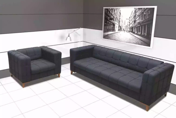 Moderner Dreisitzer Luxus Arbeitszimmermöbel Stilvolle Couch Wohnzimmer