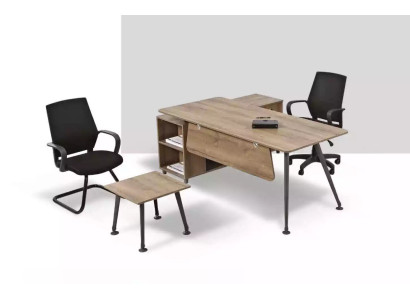 Komplettes Büro-Set Office Einrichtung Schreibtische Couchtisch Design