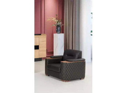 Sessel Arbeitszimmer Büroeinrichtung Luxus Sitz Möbel Textil Stoff Neu