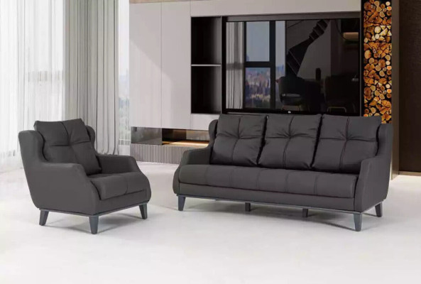 Arbeitzimmer Sessel Stil Modern Grau Polstersessel Designer Sitz Möbel