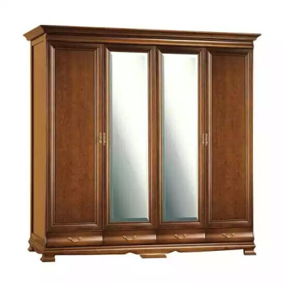 Kleiderschrank Schlafzimmer Schrank braun Farbe Barock Rokoko Schränke