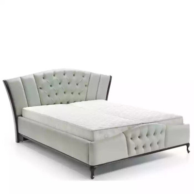 Bett Polster Design Luxus Doppel Hotel Betten Chesterfield Holz Möbel Neu