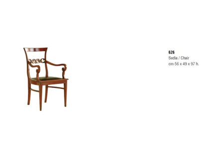 Esszimmer Stühle Holz Luxus Sessel Stuhl Braun Lehn Wohnzimmer Italien Möbel