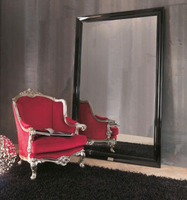 Klassischer Wandspiegel Design Echten Holz Rahmen XXL 138x218 Spiegel Model 282