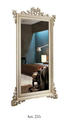 Klassischer Designer Echten Holz Rahmen Wandspiegel 112x210 Spiegel - Model 255