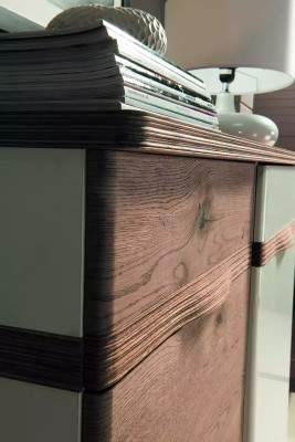 TV Ständer Fernseher Wand Wohnwand Low board weiß Hochglanz tv Ständer