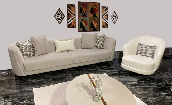 Luxus Sofagarnitur 3+1 Sitzer Set Design Sofa Polster Couch Modern Sofas