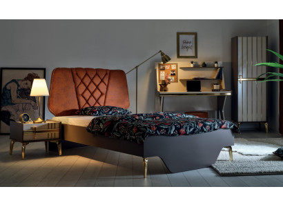 Luxuriöses modern Schlafzimmermöbel Set Bett Nachttisch Schreibtisch neu