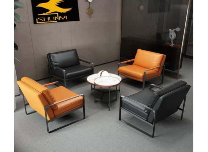 Sessel Polster Sitzer Modern Design Leder Sessel Lounge Luxus Wohnzimmer