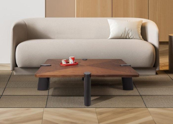 Exklusive Couchtisch Design Luxus Wohnzimmer Modernen Holz