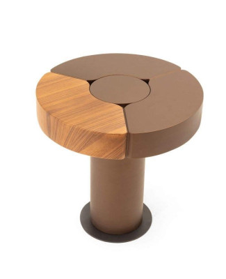 Stilvoller Runder Beistelltisch Wohnzimmer Designer Tische Robuste Möbel