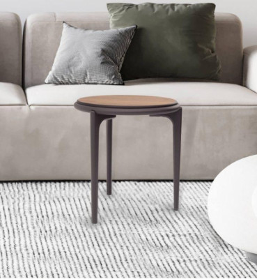 Edler Runder Beistelltisch Wohnzimmer Kaffeetisch Designer Holz Möbel