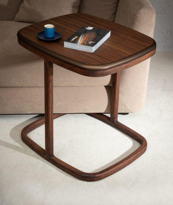 Dunkelbrauner Beistelltisch Wohnzimmer Holz Ablagetisch Kaffeetisch