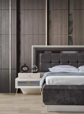 Stilvoller Nachttisch Schlafzimmer Edelstahl Nachtkonsole Moderne Möbel