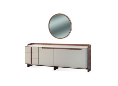 Modernes Sideboard Designer Wohnzimmer Anrichte Luxuriöser Schrank 2tlg