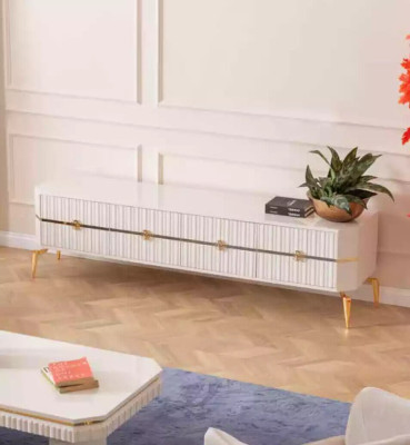 Couchtisch Sideboard 2tlg Wohnzimmer Möbel Tisch Lowboard neu weiß