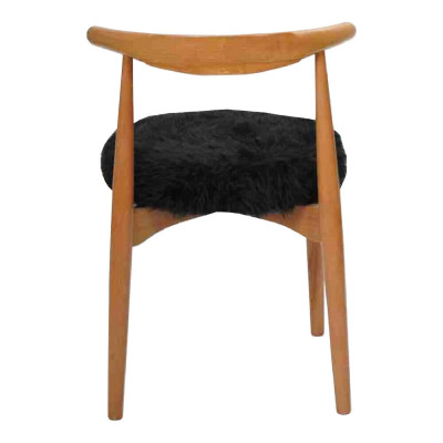 Modern Esszimmer Holz 4x Stühle Braun Ohne Armlehne Design gepolsterter Stuhl