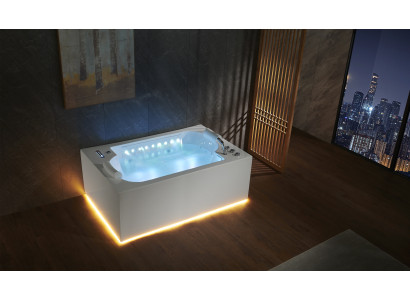 Badewanne Wanne Indoor Whirlpool Badewanne Spa Wanne LED 180x120